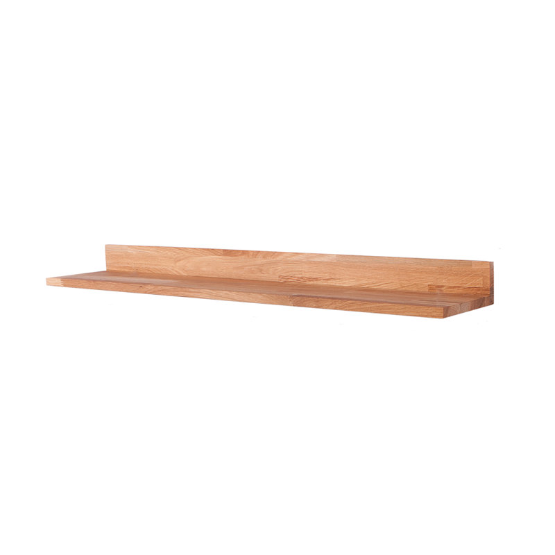 Liverman Rechteckig Massivholz Schweberegal, 8cm H x 100cm W x 20cm D.