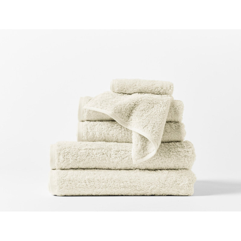 Cloud Loom 100% Cotton Plush Bath Towel, Natural, Washcloth - 1 Pack