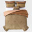 Ensemble d'édredon en jacquard rustique olive / brun Highland Lodge-1047742931