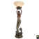 Lampe torchère déesse offrant une sirène