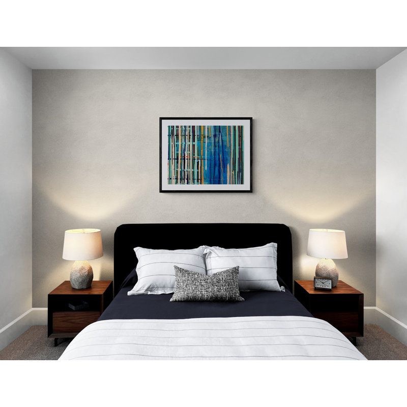 Bright Roads Print by Kari Souders, Black Framed Paper, 24" H x 30" W