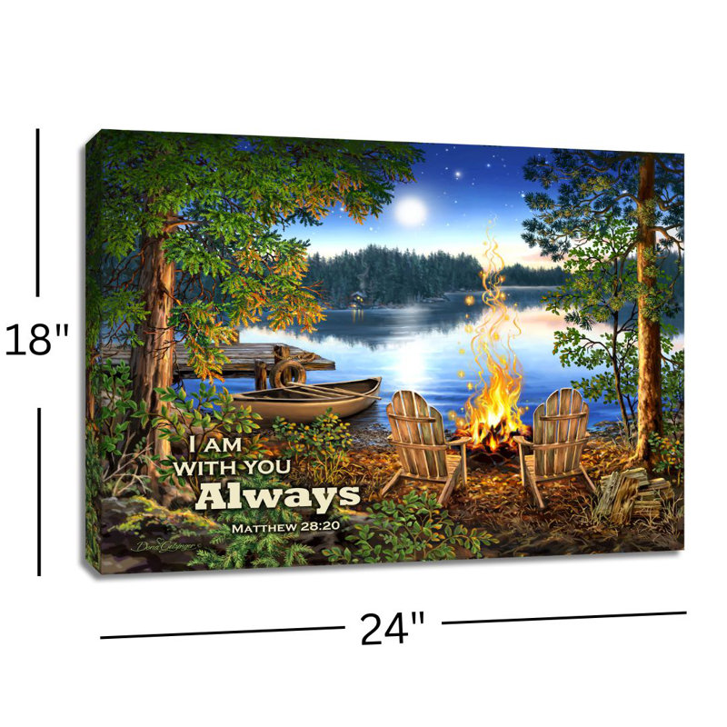 Lakeside W/ Scripture 18x24 Fully Illuminated ColorChange LED Print