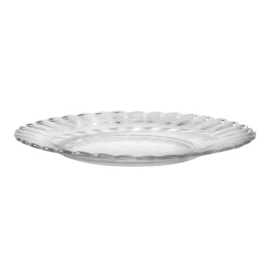 Picardie Clear Glass Dinner Plate 9"
