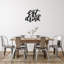 «Eat & Drink», art mural en métal - cuisine, décoration murale de salle à manger - enseigne rustique de nourriture de ferme - sculpture industrielle moderne en métal - décoration murale de bar de restaurant - décoration de cuisine pour la maison - œuvre d'art élégante-747490222-747490216