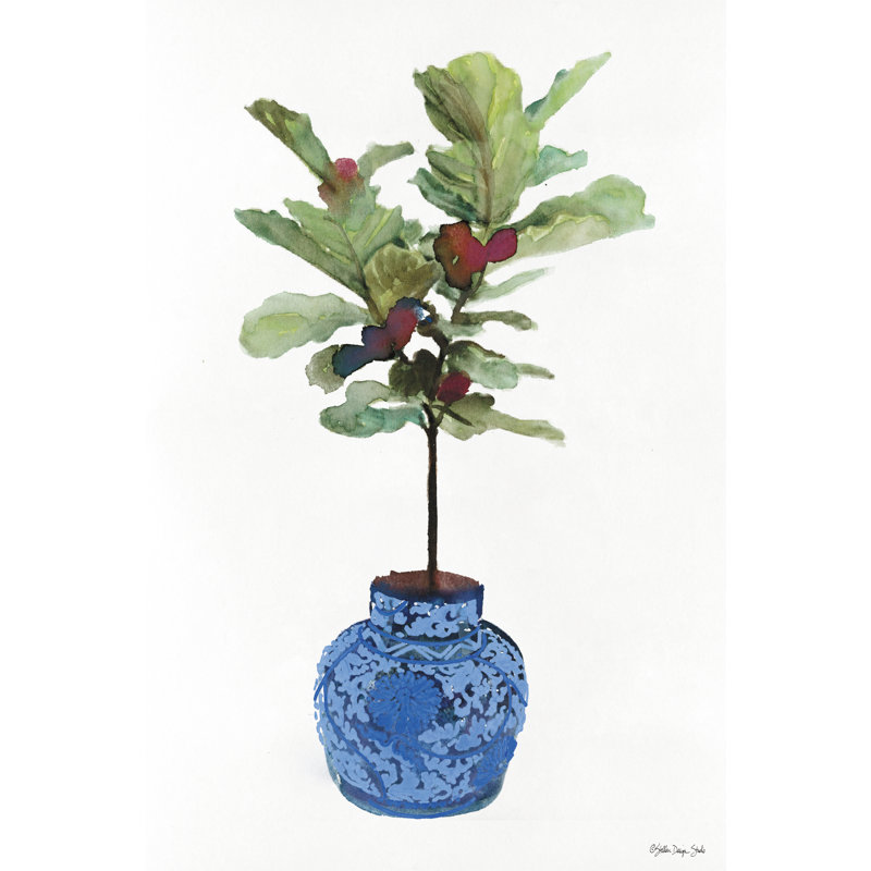 Figuier par Stellar Design Studio - impression, H 18 po x l 12 po, Toile tendue