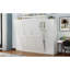 Cadre de lit plateforme multifonctionnel pliable, lit double, 2 garde-robe et tablette de rangement, blanc, pour chambre d'amis - cadre de lit blanc avec fonction