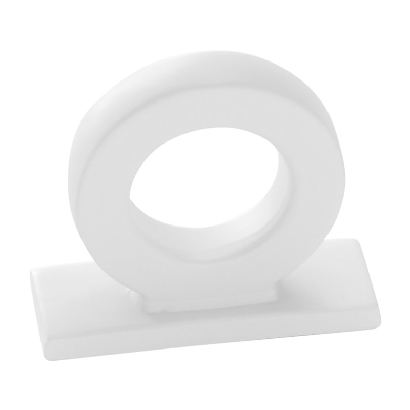 Poignée anneaux Corsa Collection 1-3 / 4 po x 5/8 po, Blanc mat