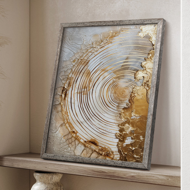ABSTRACT Series CXLVII, reproduction encadrée - bois massif, H 11 po x l 9 po