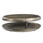 Superbe table basse en aluminium bronze - Rotation à 360 degrés Patchwork séduisant en bois synthétique 39 po x 13 po 84 lb pivotant sur 360 degrés