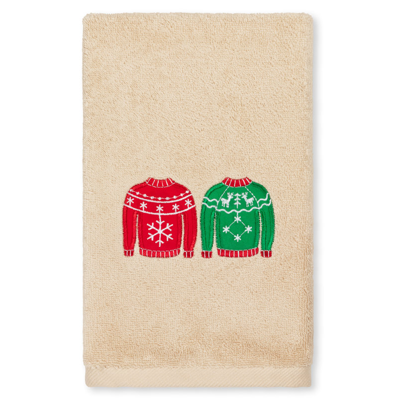 Christmas Hand Towels Midweight Hand Towel, Sand