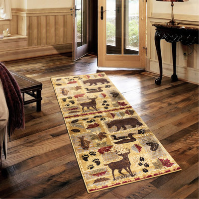 Tapis de couloir Rustic Charm avec motifs Southwestern