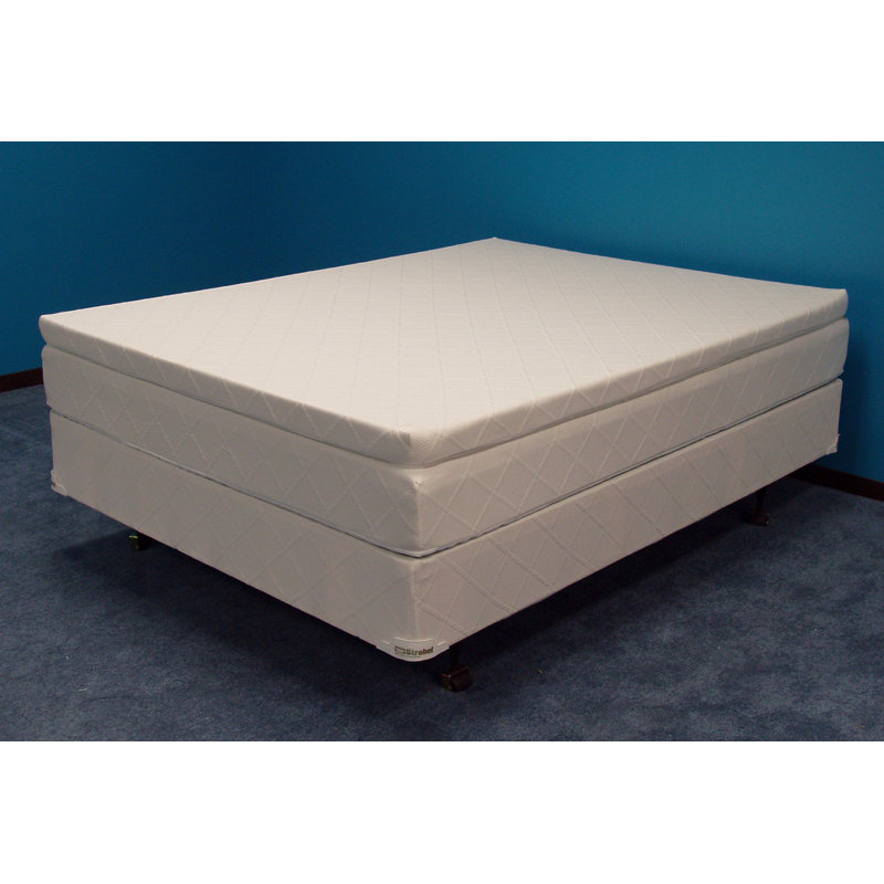 Winners Real Quiet 3-in Memory Foam Pillowtop Complete Set 30" Waveless Deep Fill Soft-side Waterbed Mattress, Queen