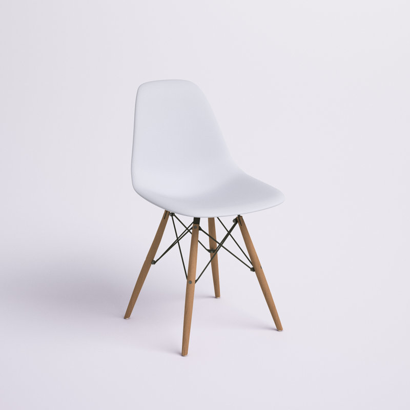 Wrenshall 17.7'' H Side Chair, White/Natural