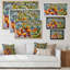 Peinture de fruits et de fleurs, nature morte-348429384-348429395