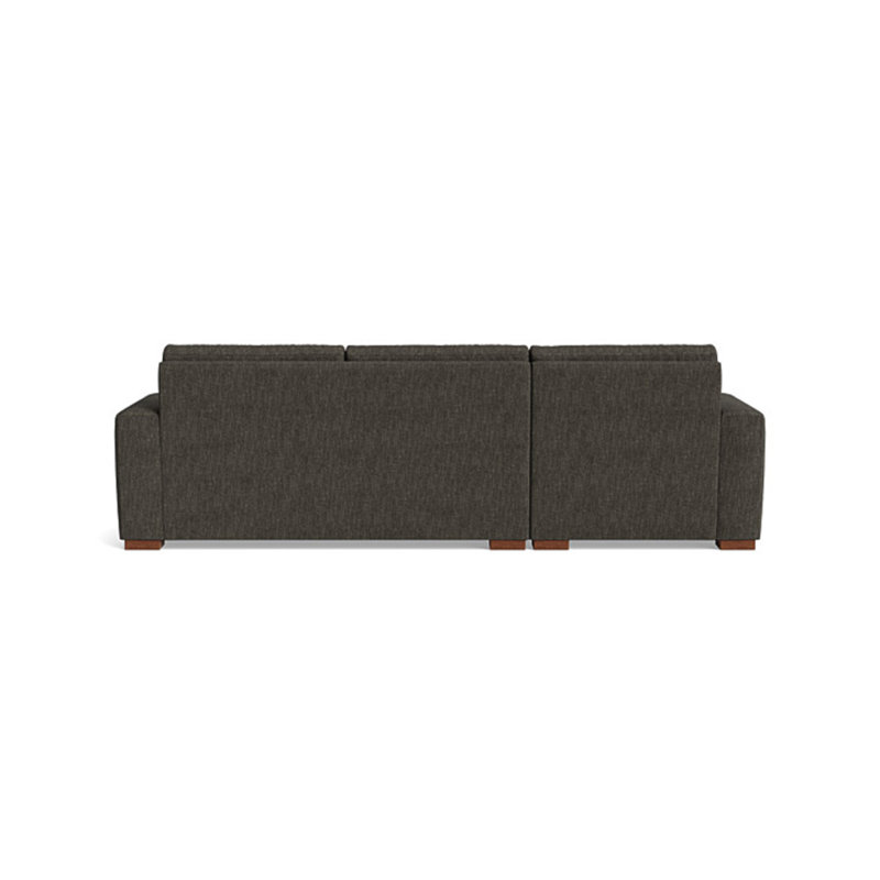 Couch Potato Chaise Sectional, Left Hand Facing, Performance Weave - Onyx
