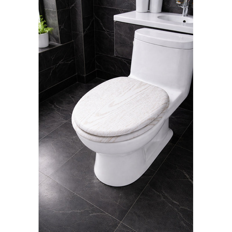 18'' Wood Finish Mdf Toilet Seat