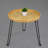 Round Wood And Rattan Side Table, Foldable Table With Metal Tripod, Rattan Round Tray Top, Boho Style, Chic Coffee Table, Side Table (Height 17.7", Grid Knit Pattern