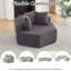 Chaises d'appoint modernes, 54 po Chenille Hexagon Lounge for Home