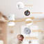  Ventilateur de plafond moderne à 3 pales de 52 po à DEL avec pales en bois et télécommande Airys-1846556340