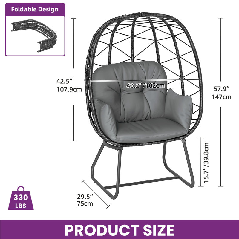 Egg Chair, Gray