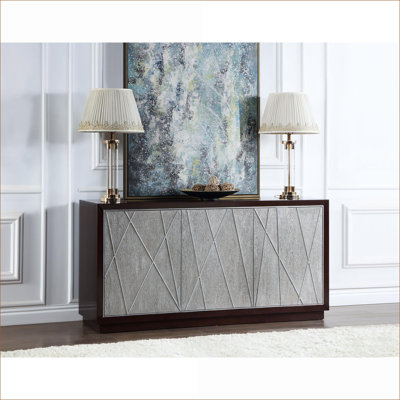 Geranio Metallic Console Cabinet