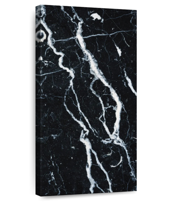 Pierre de marbre noire Harrop, H 42 po x l 21 po