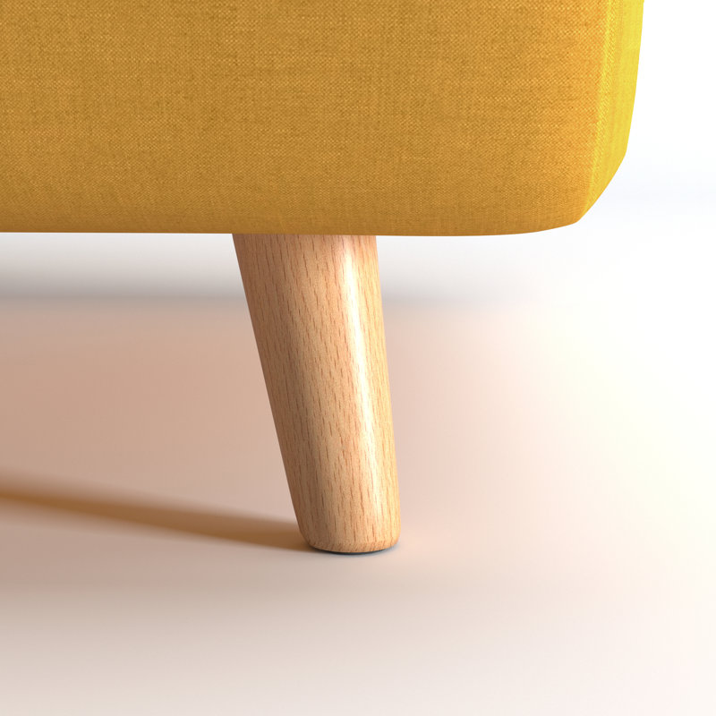 Clarissa Upholstered Accent Chair, Mustard Polyester