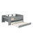 Versatile Twin-Sized Daybed With Drawers And A Pull-Out Trundle Bed, Storage Headboard, Side Tables, And A Built-In USB Charging Station-2037503666