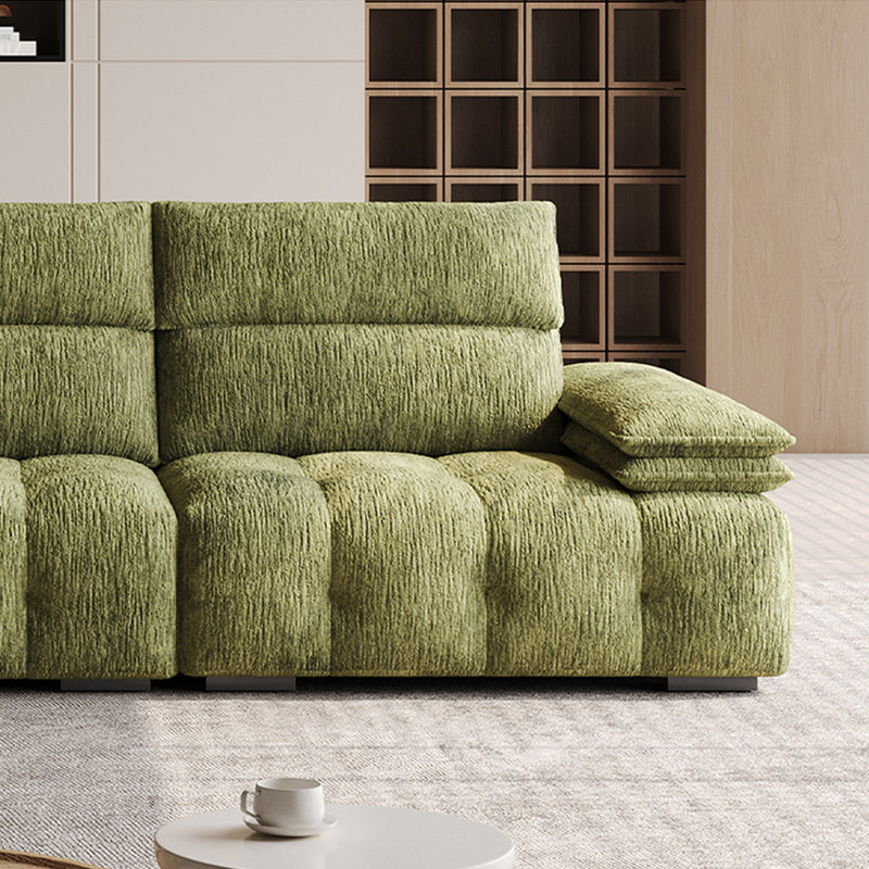 Canapé français simple et rétro, 3, H 38,18 po x l 98,42 po x P 43,3 po