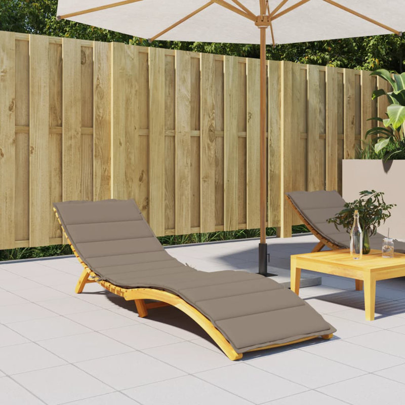 Outdoor Seat / Back Cushion, 1.6" H x 78.7" L x 27.6" W, Green/White Leaf