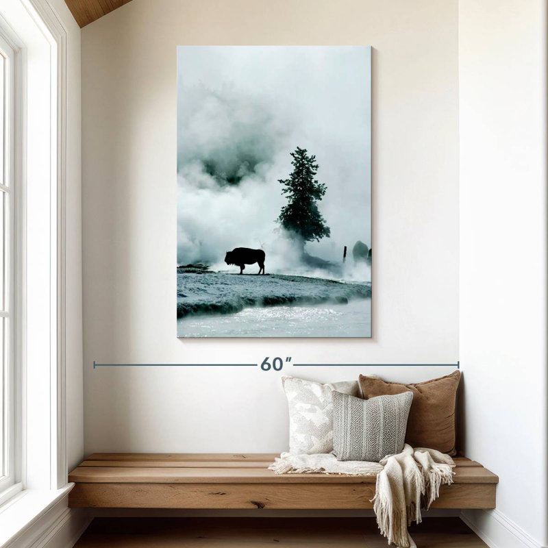 Brampt Buffalo Mist Silhouette, 48" H x 32" W