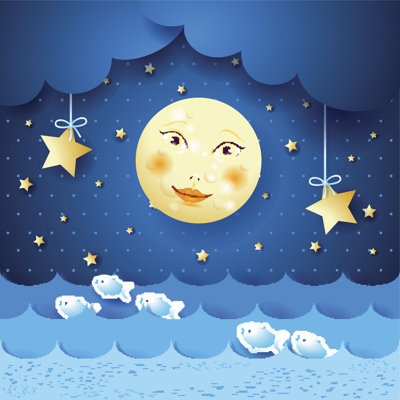 Moonlight - Wrapped Canvas Graphic Art