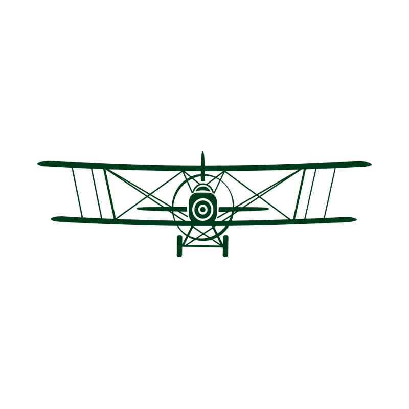 Décalcomanie murale chambre Airplane, Vert