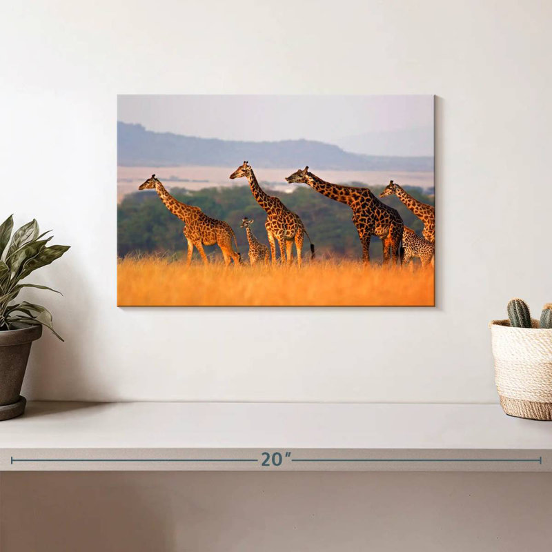Crowle Giraffe Family Travel, H 8 po x l 12 po