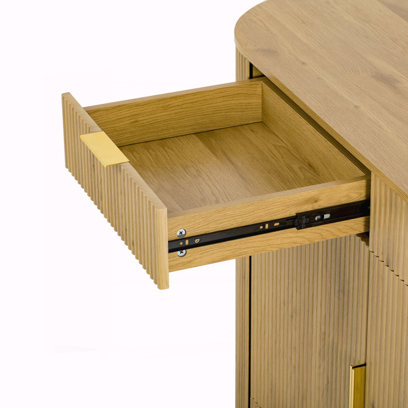 Armoire de rangement moderne 55,1 ", Naturel
