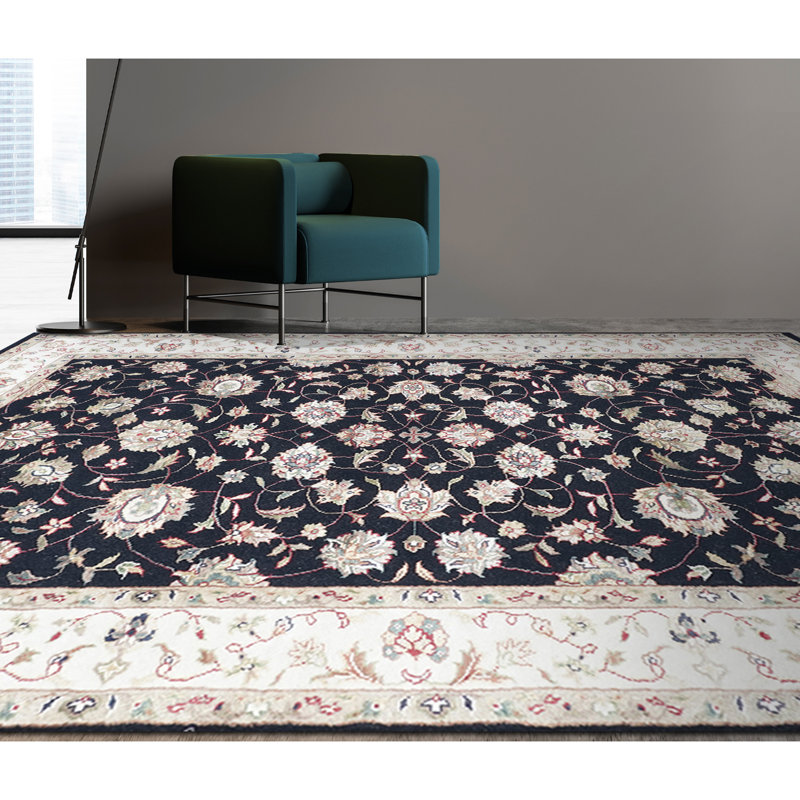 Floral Area Rug, Rectangle 6' x 9'