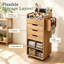 48.5 cm W 3 -Drawer Wheels / Casters included Mobile Filing Cabinet