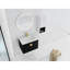 Meuble-lavabo de salle de bain moderne avec lavabo en céramique et tiroir latéral