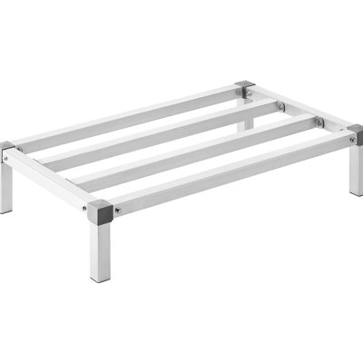 Support de plancher commercial 36 x 20, 8 au sol, capacité de 1000 lb, support tout en aluminium soudé pour l'équipement lourd et la télévision dans les entrepôts, coffre de rangement extensible, facile à nettoyer 8, résistant
