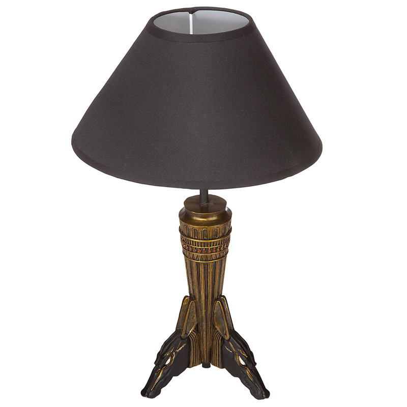 Lampe de table 18" à trois têtes anubis sculpturale