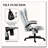 Microfiber Massage Desk Chair With Heat Function And Reclining Backrest-343212299