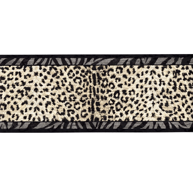 Bordure de papier peint Otwin Leopard