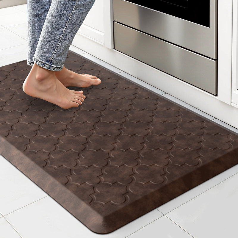 Dawnyelle Anti-Fatigue Mat, Runner 17.3" x 59", Silver