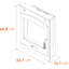 Adam 53.5 cm W Black Electric Stove
