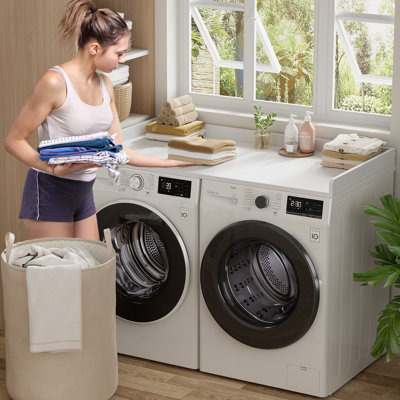 Washer And Dryer Countertop, Wood Shelf Topper