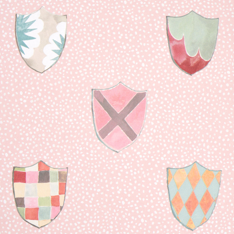 Papier peint héraldique Schocalacher x Happy Menocal, Rose