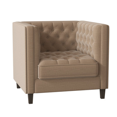 Fauteuil capitonné large de 36 po Jess