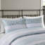 Courtepointe très grand / très grand et très grand coussin en tissu gaufré - Motif botanique chic et chic remplissant un lit lavable bleu jaune blanc-128603778