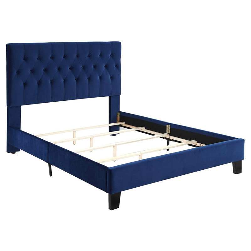 Upholstered Velvet Panel Headboard, Queen