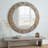 Toolleen Glass Frame Round Wall Mirror-1720795935